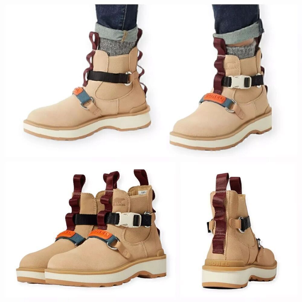 SOREL Hi-Line EQ Women's Waterproof Chelsea Boots in Chalk Size 8 NEW MSRP $185 - Picture 3 of 4